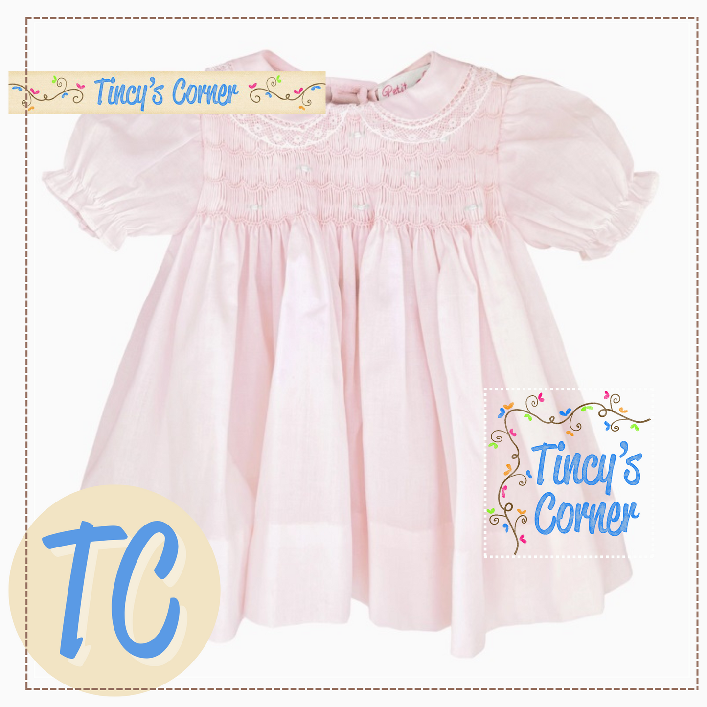 Fully Smocked Lace Dress