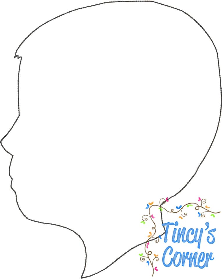 Silhouette Boy Christmas Ornament