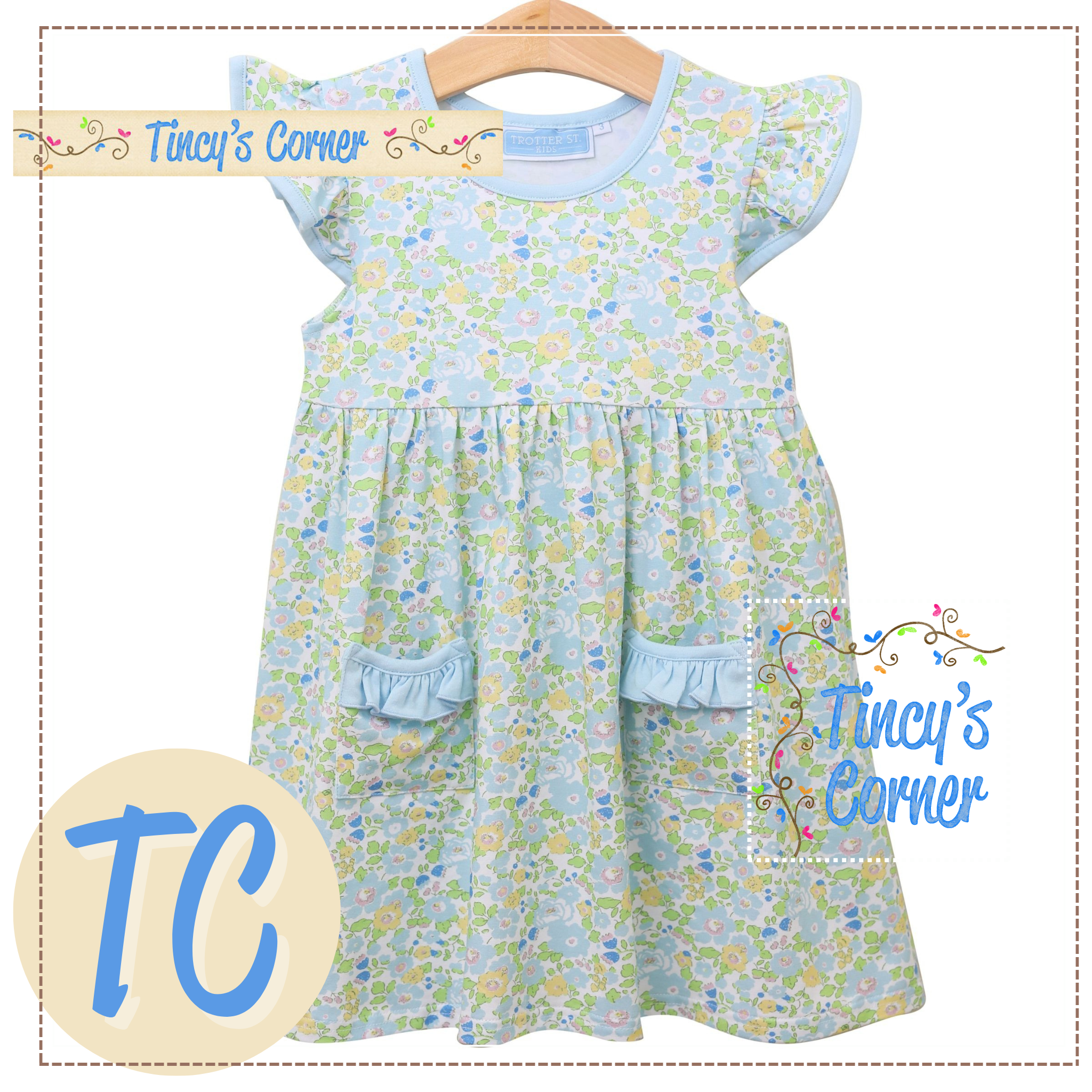 Blooming Floral Flutter Dress