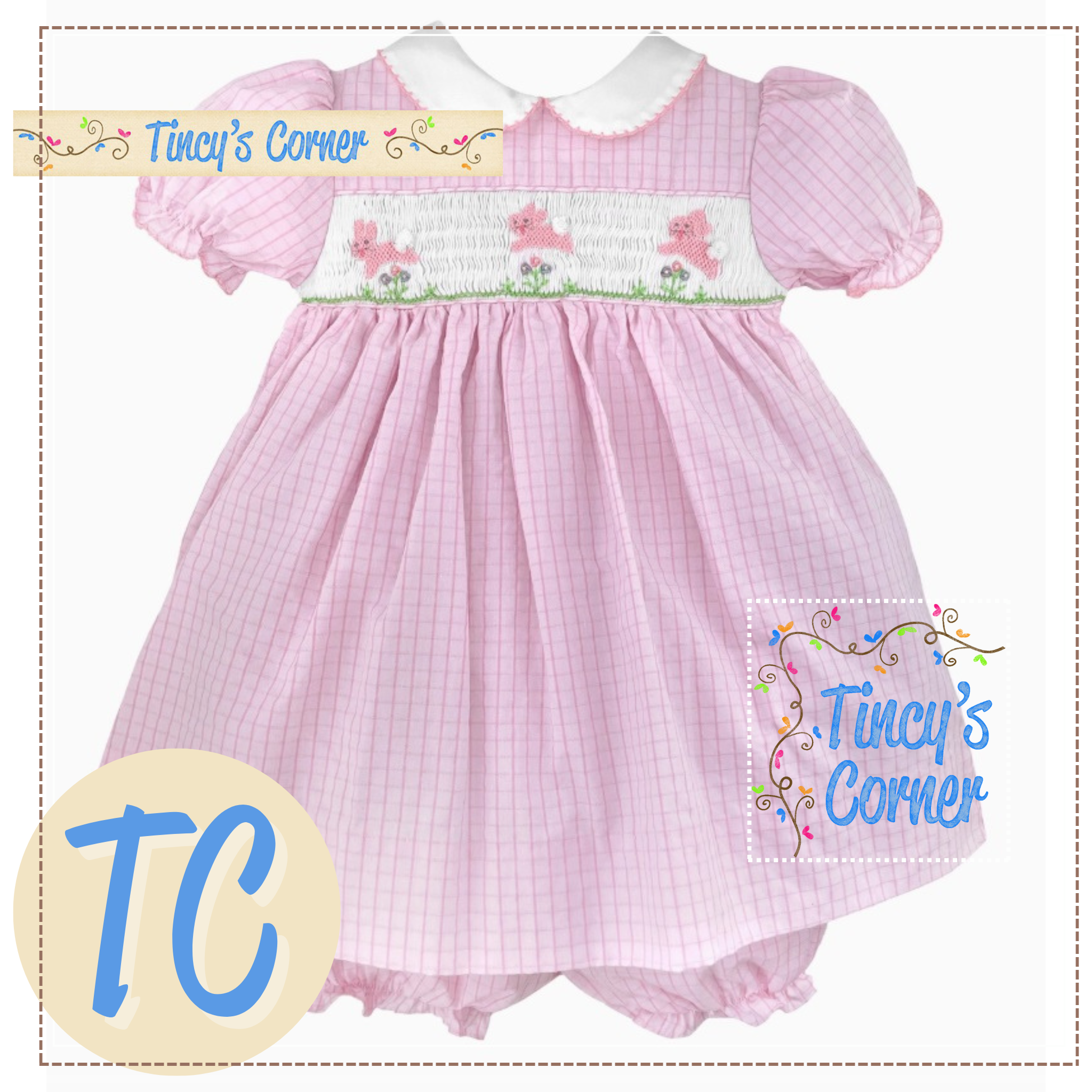 Smocked Bunnies Dress