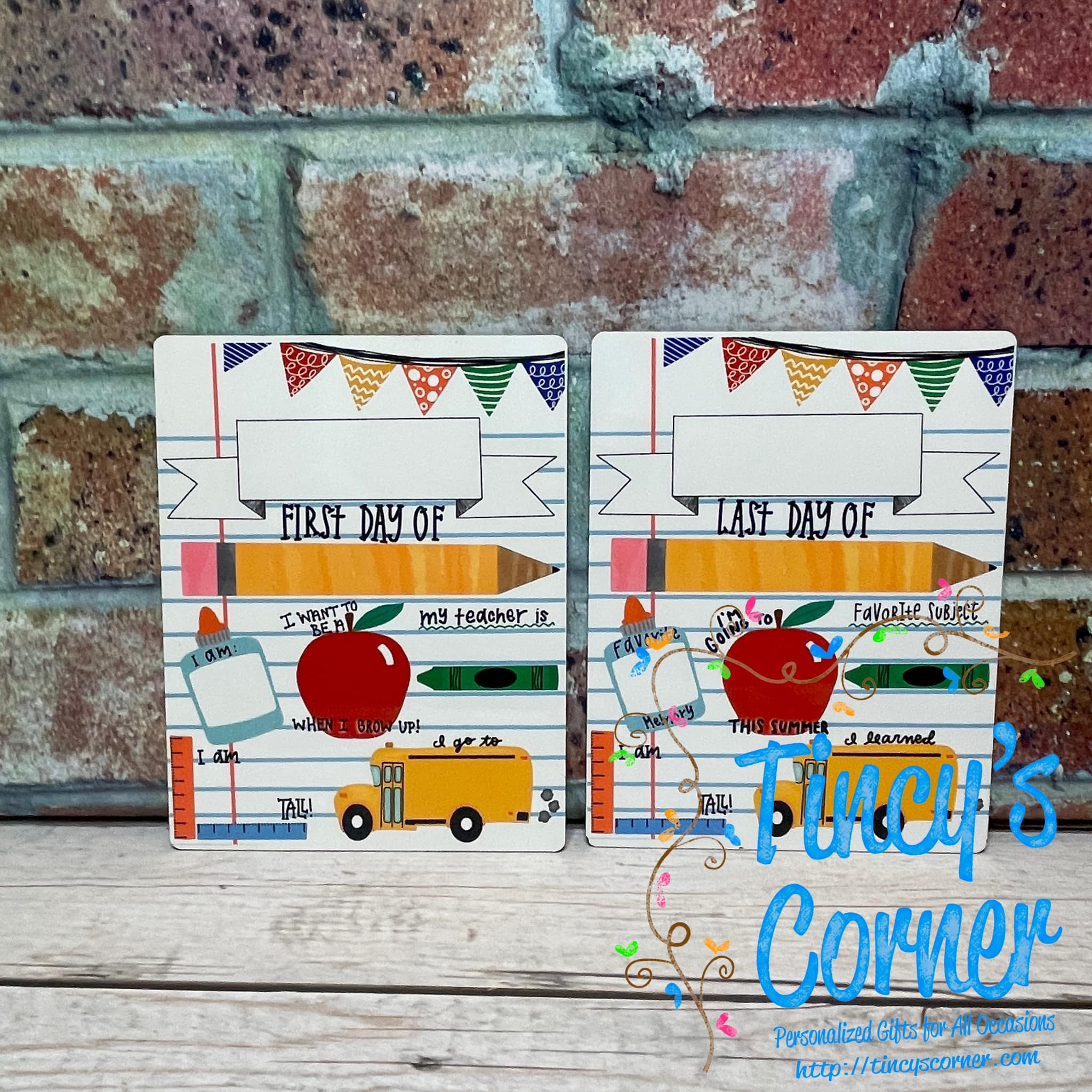 First Day/Last Day School Dry Erase Board