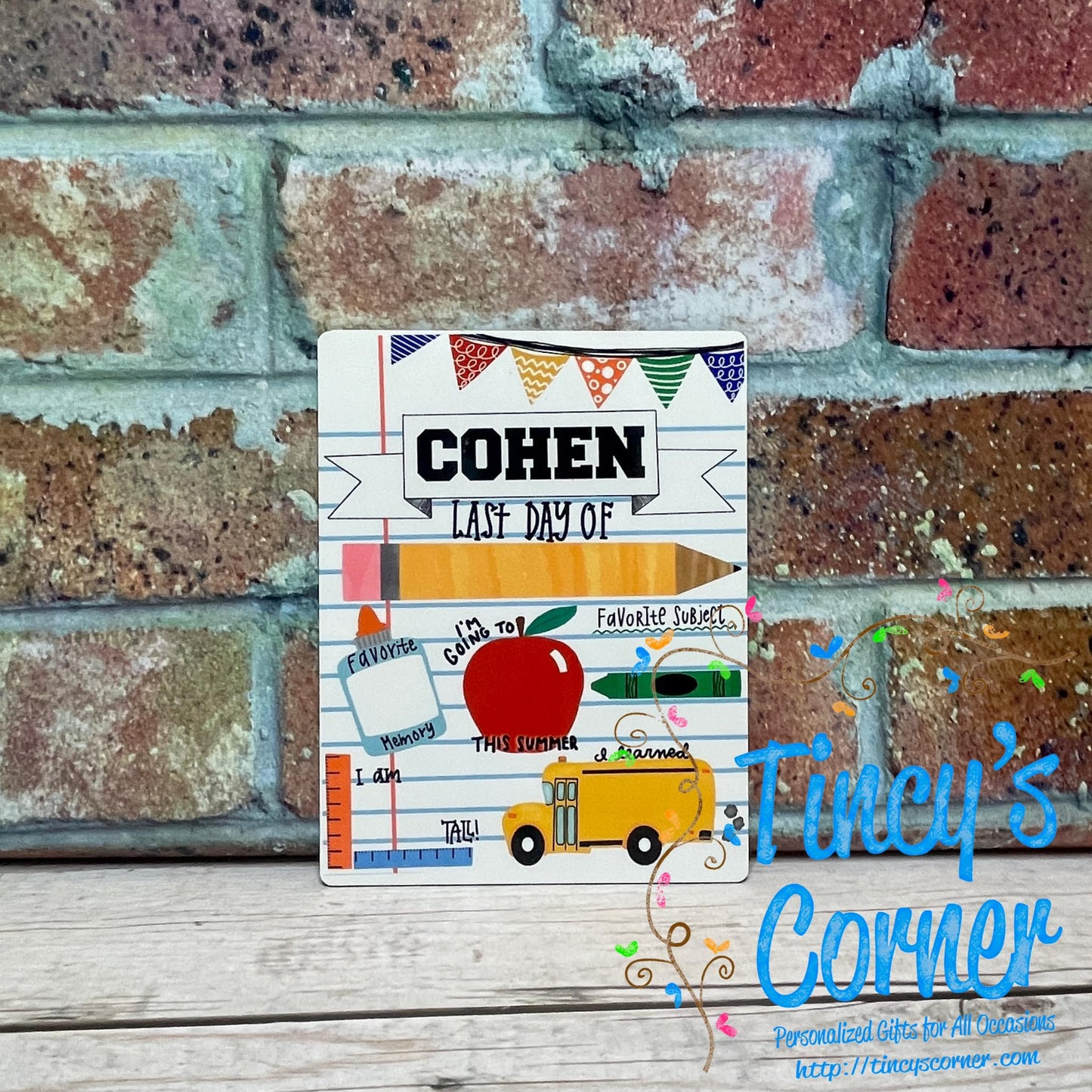 First Day/Last Day School Dry Erase Board