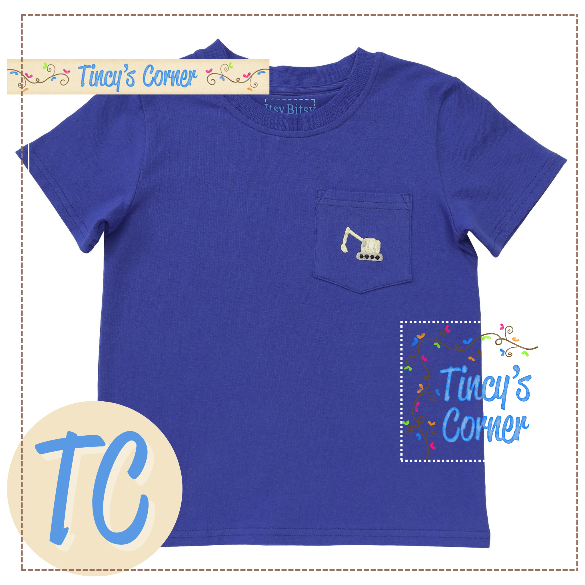 Excavator Pocket Tee Short Set