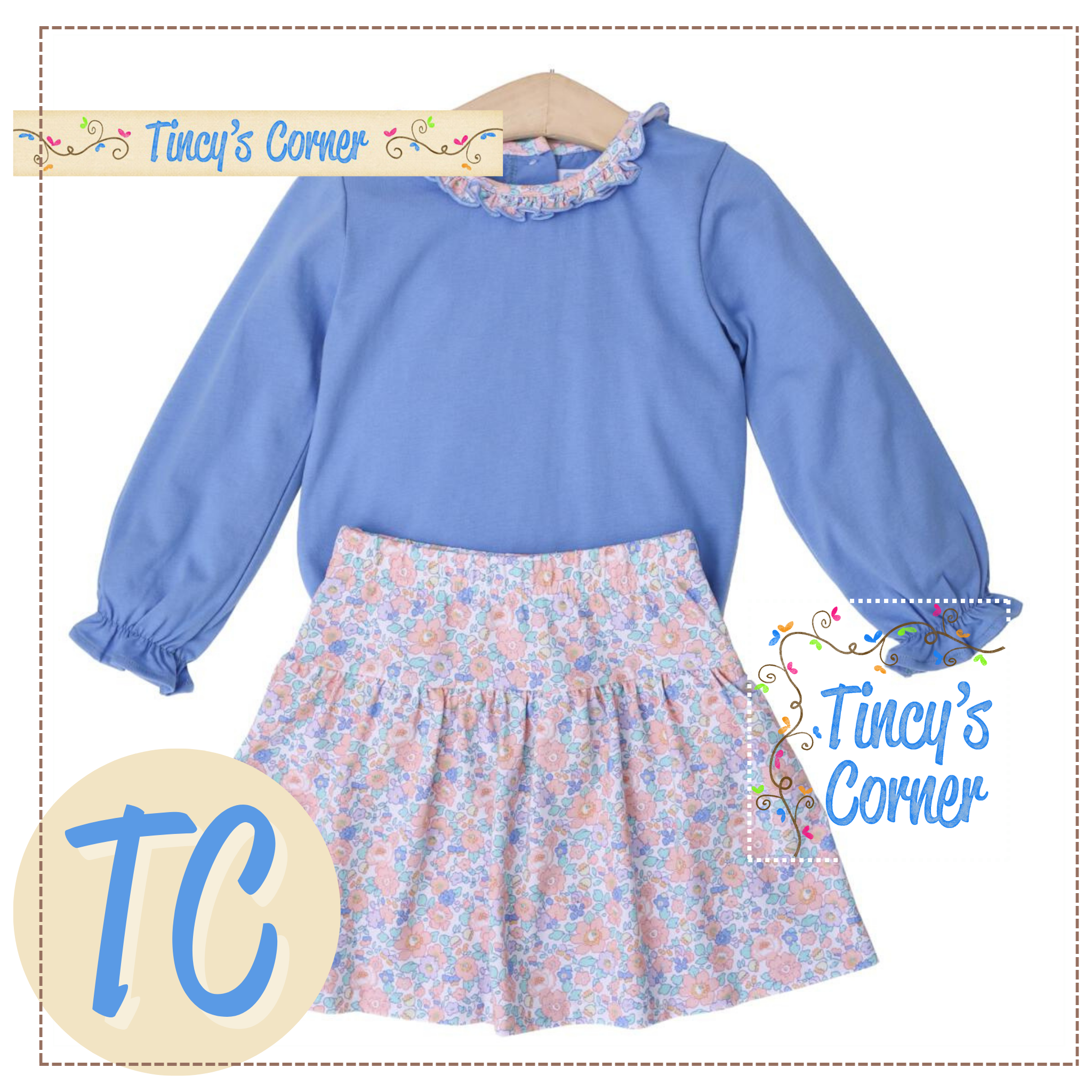 Frankie Floral Skort Set