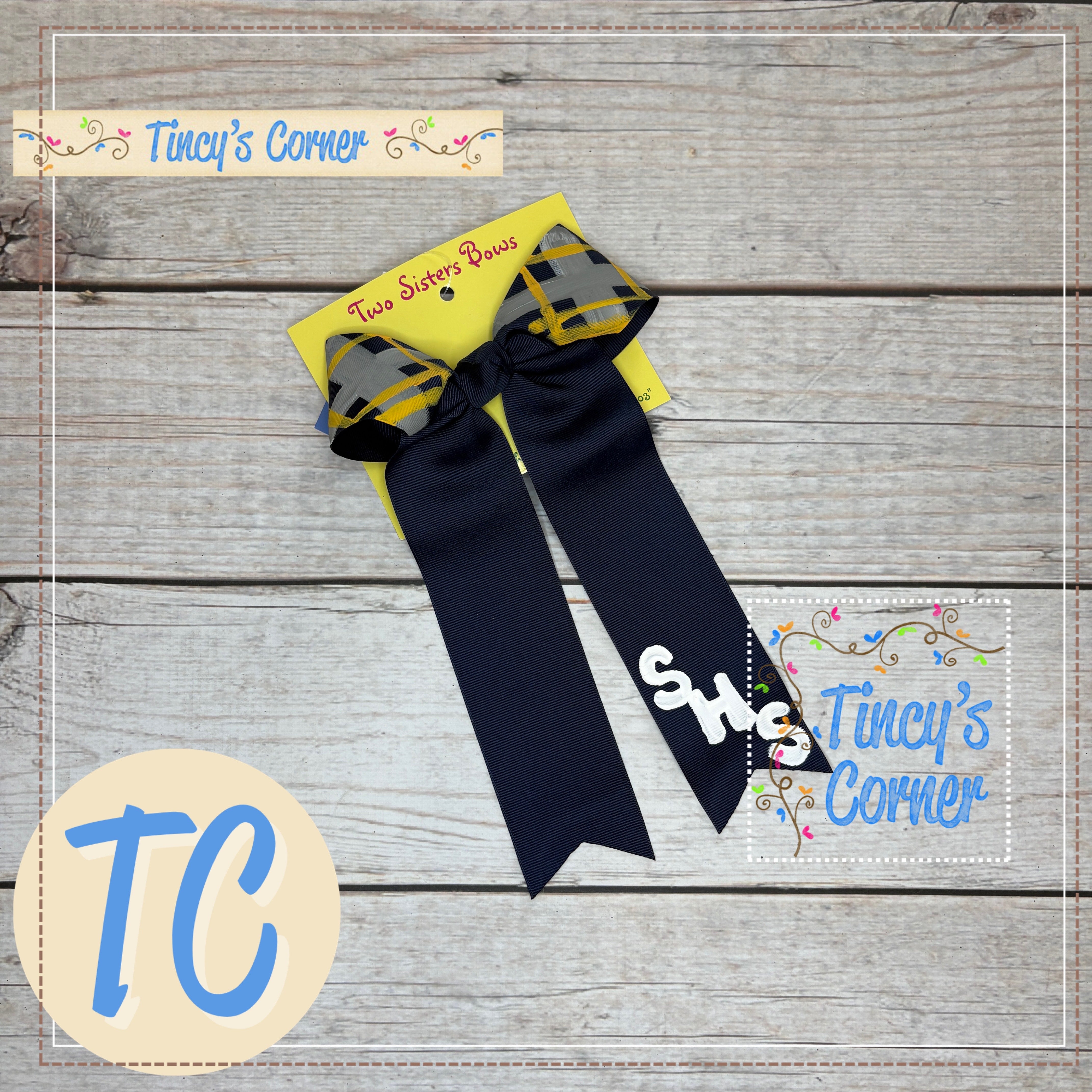 SHS Uniform Navy LT Hair Bow