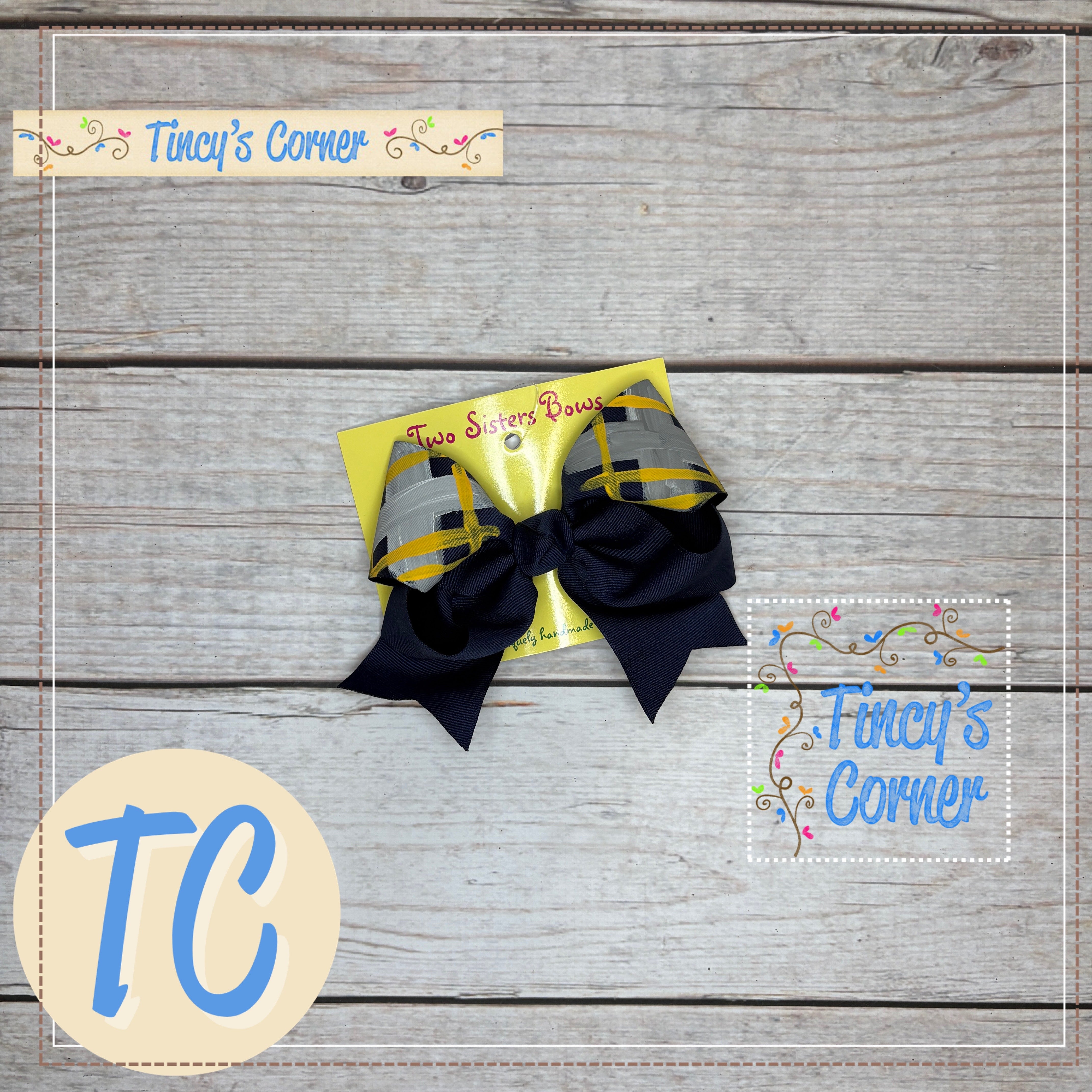 SHS Uniform Navy Hair Bow