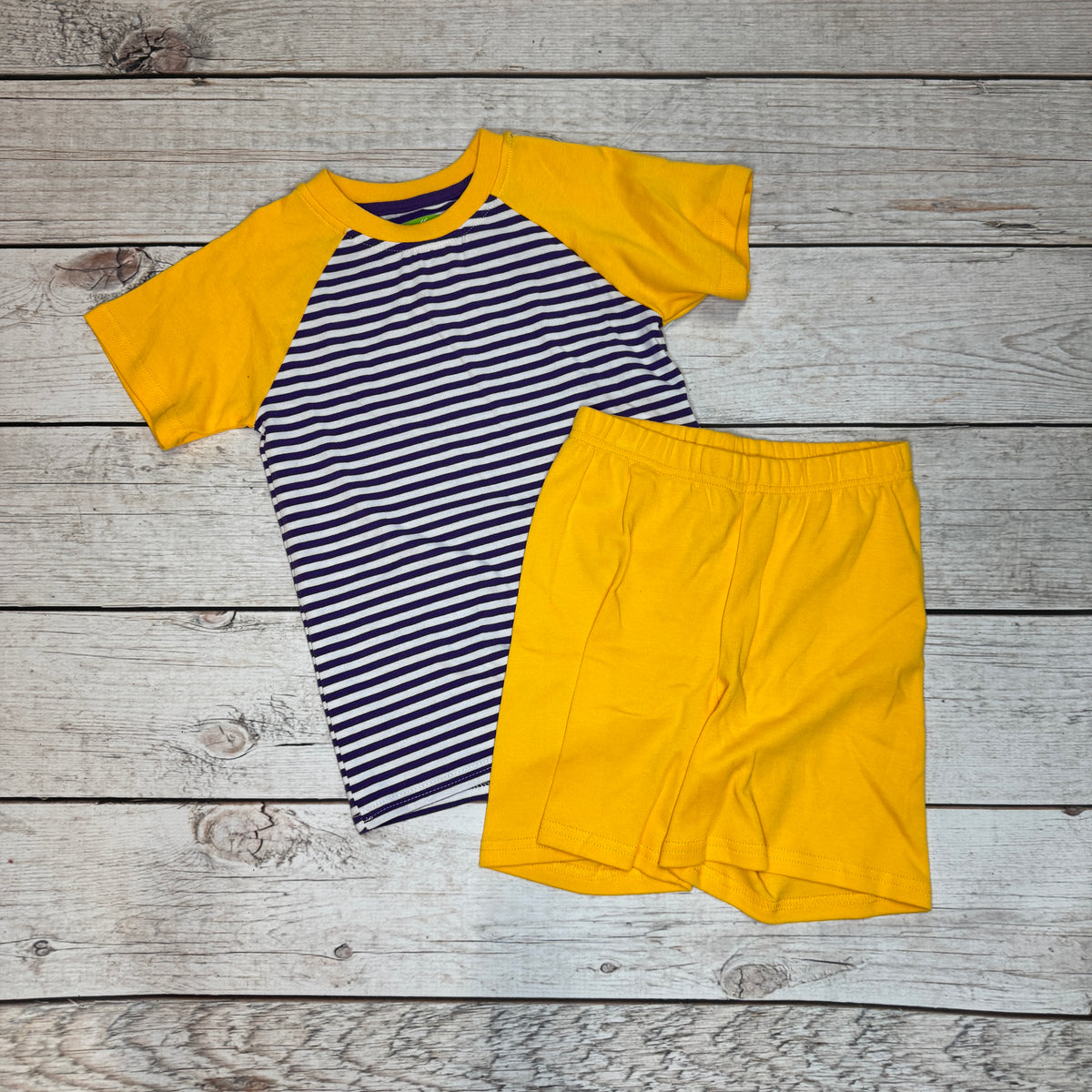 Purple Gold Short Set
