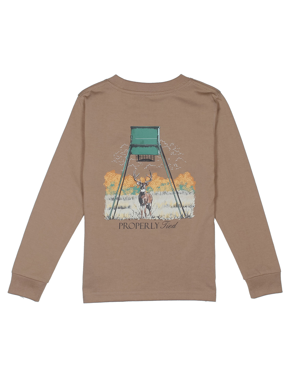 Boys Deer Feeder PT LS T-Shirt