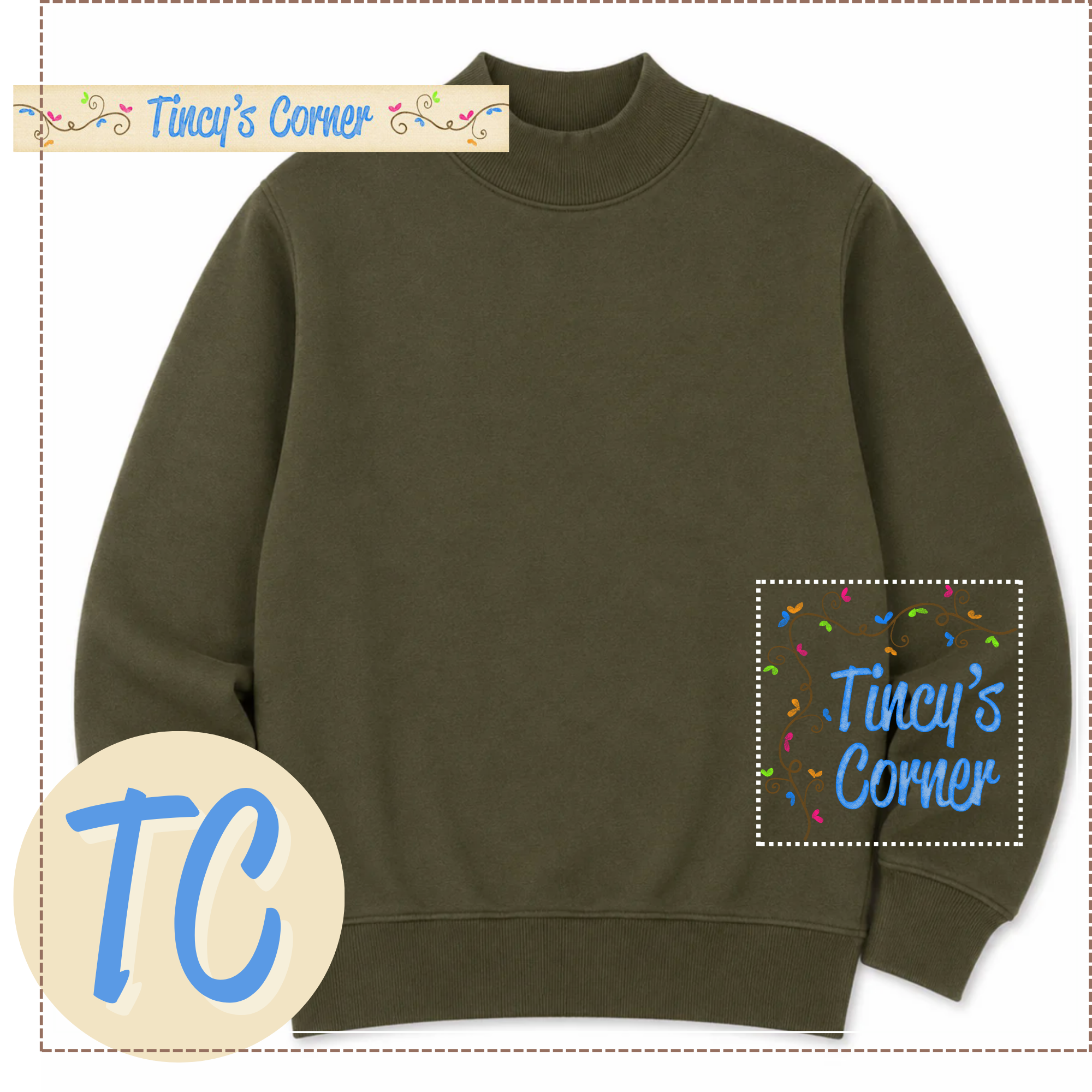 Infant Mock Neck Sweatshirt