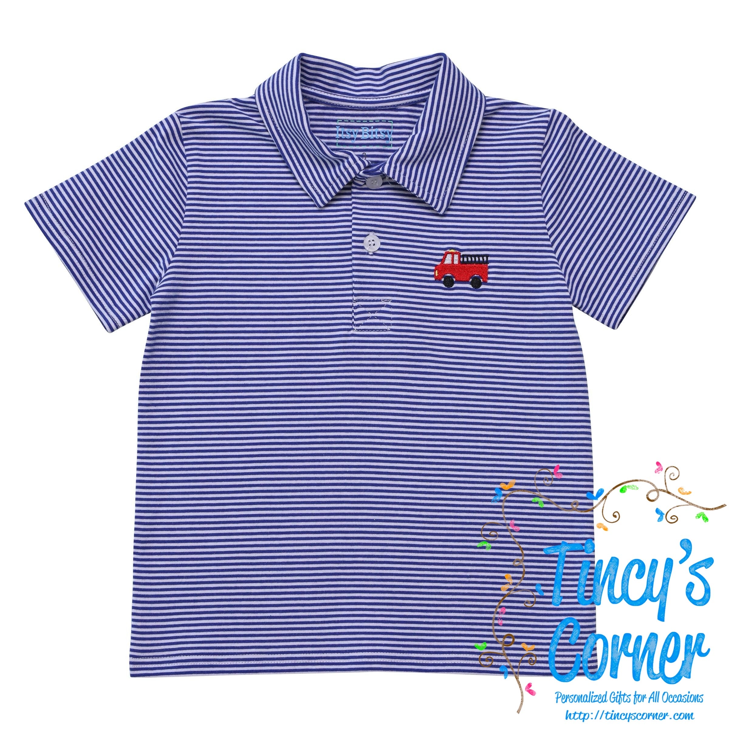 Firetruck Polo Short Set