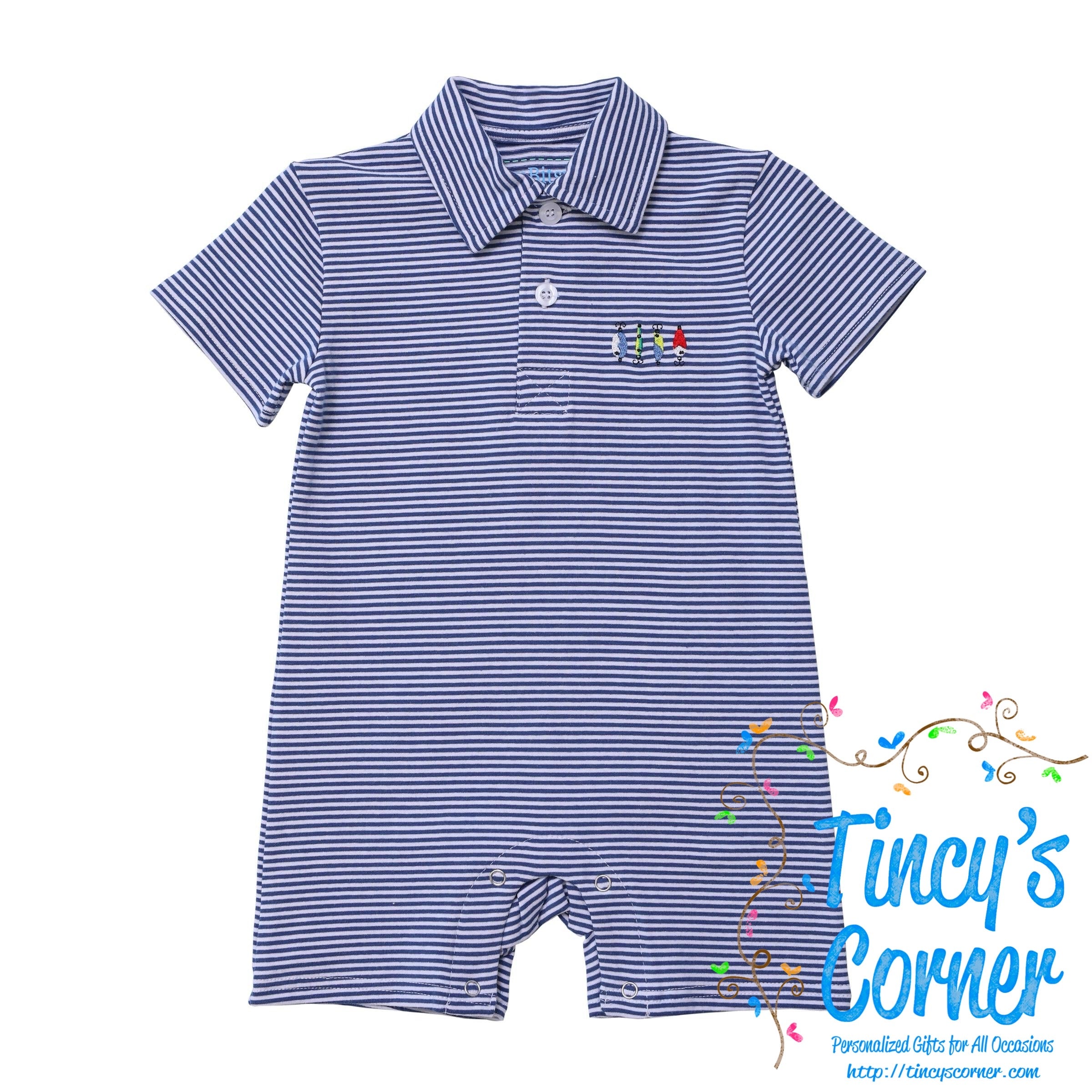 Fishing Lures Polo Romper