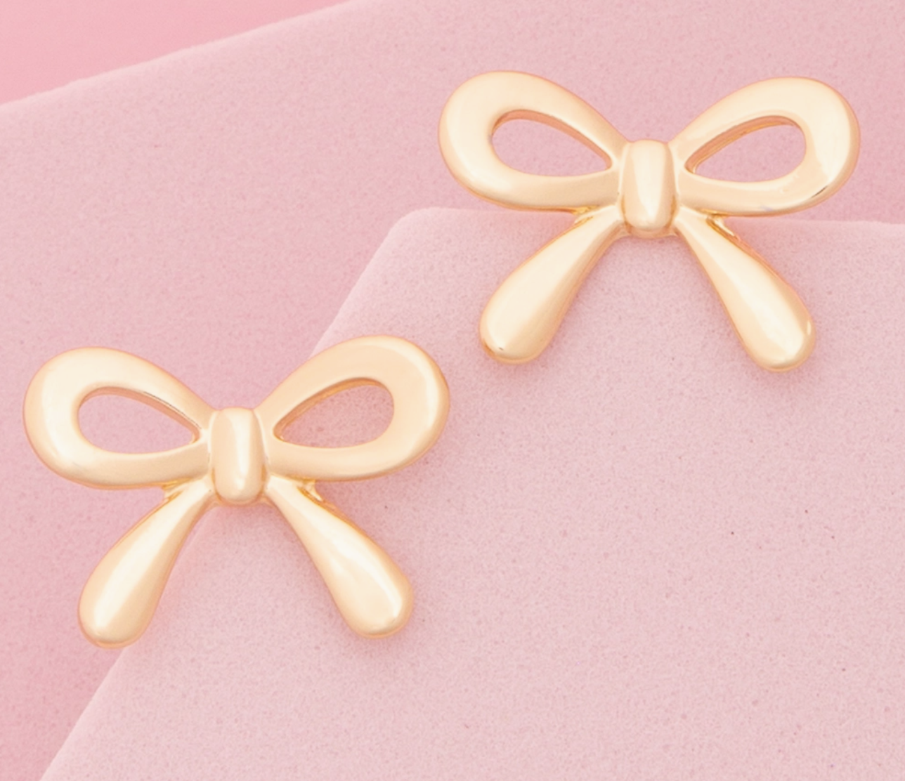 Polished Bow Earrings