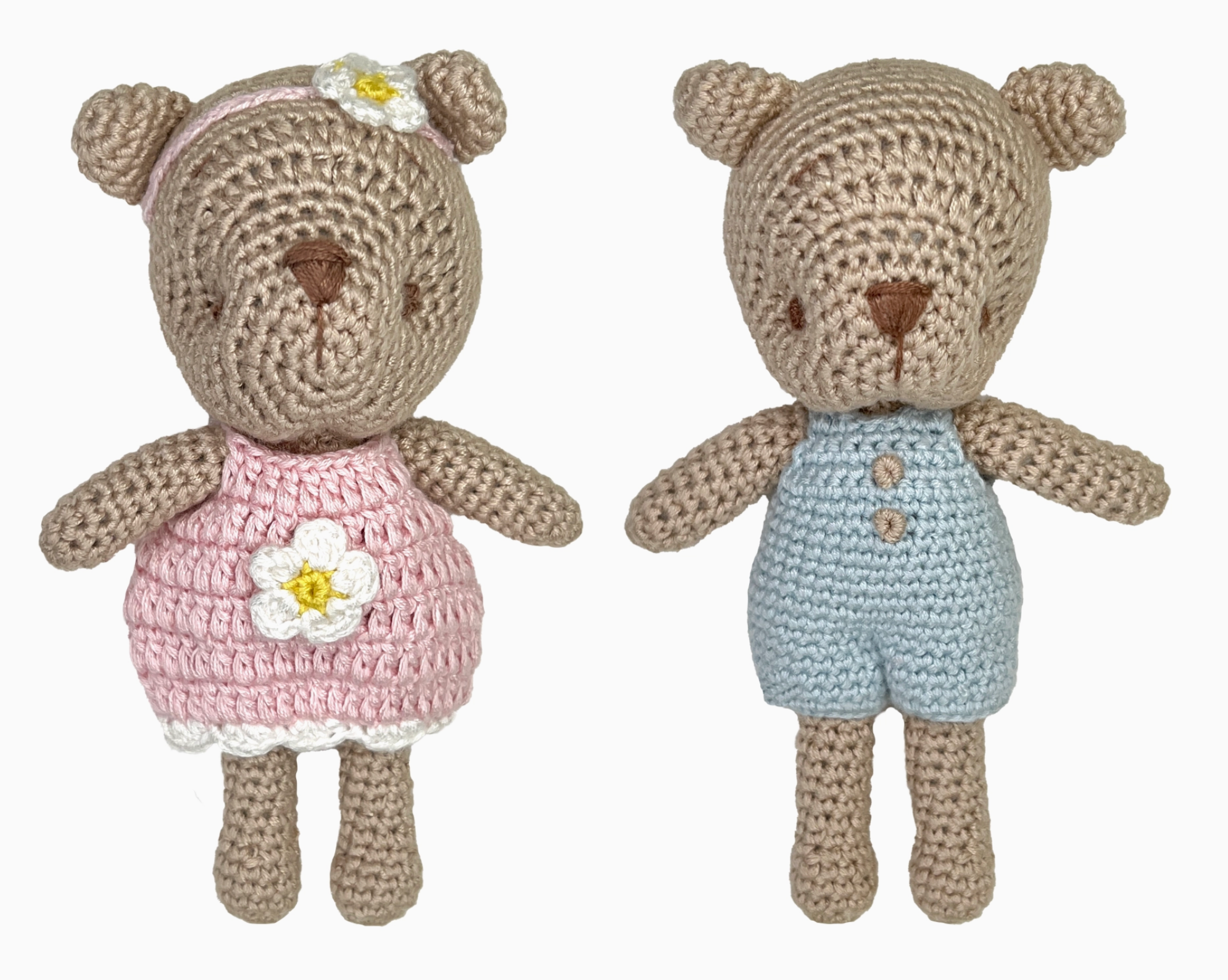 Bear Bamboo Crochet Rattle