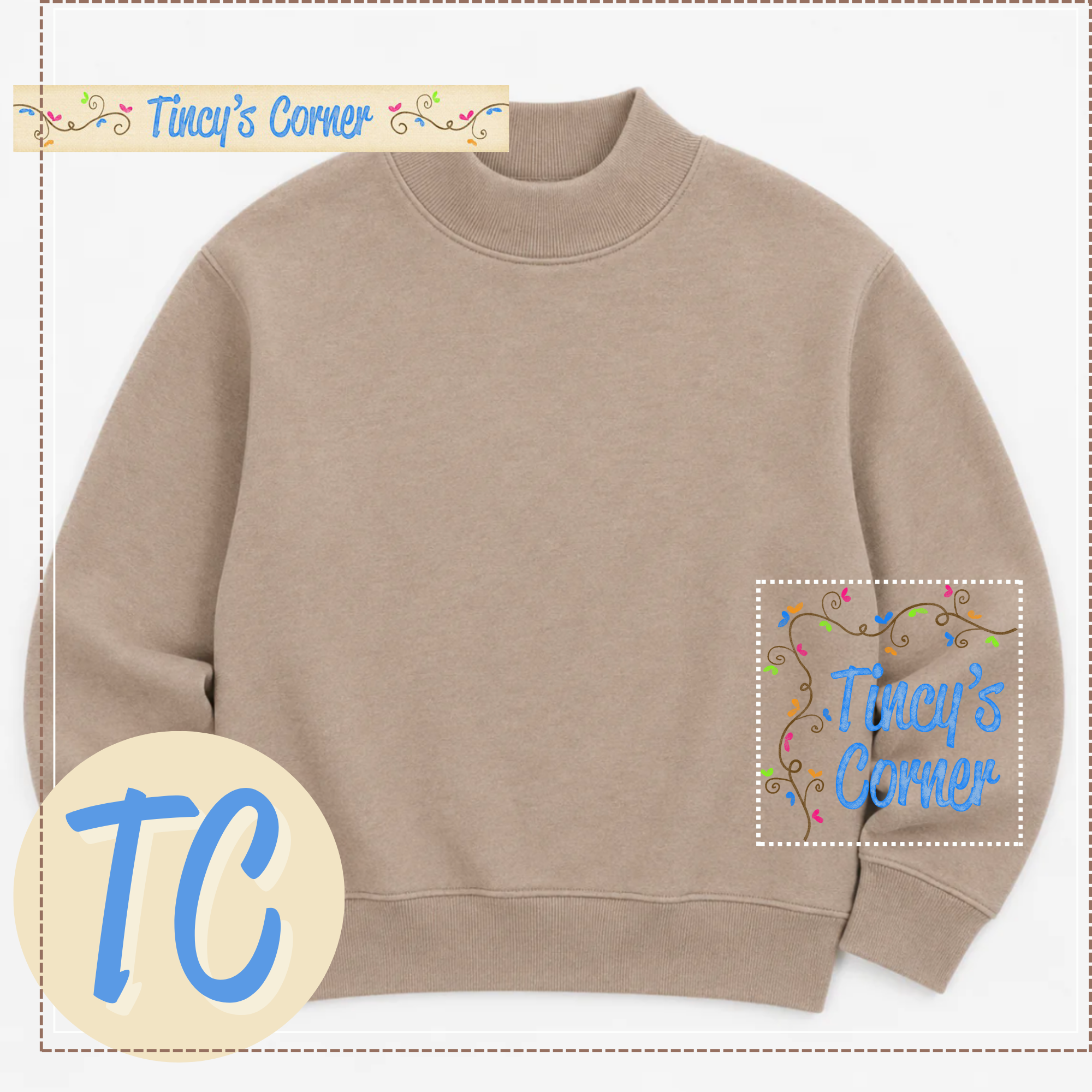 Infant Mock Neck Sweatshirt