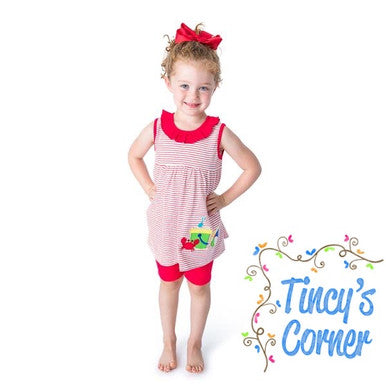 Beach Ball Girl's Short Set