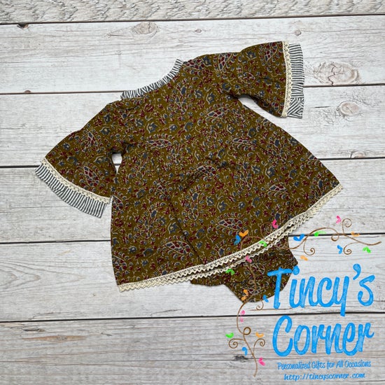 Bell Sleeve Dress w/Bloomers