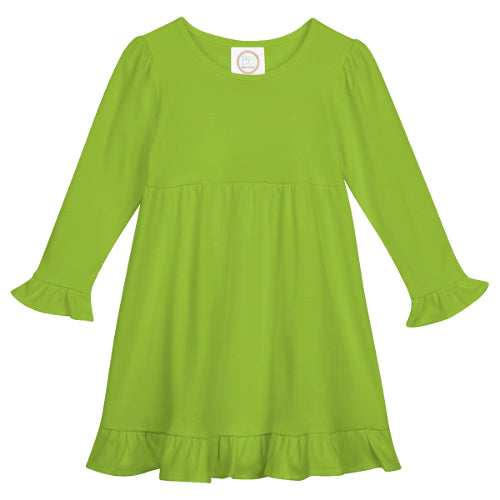 LS Empire Waist Ruffle Dress