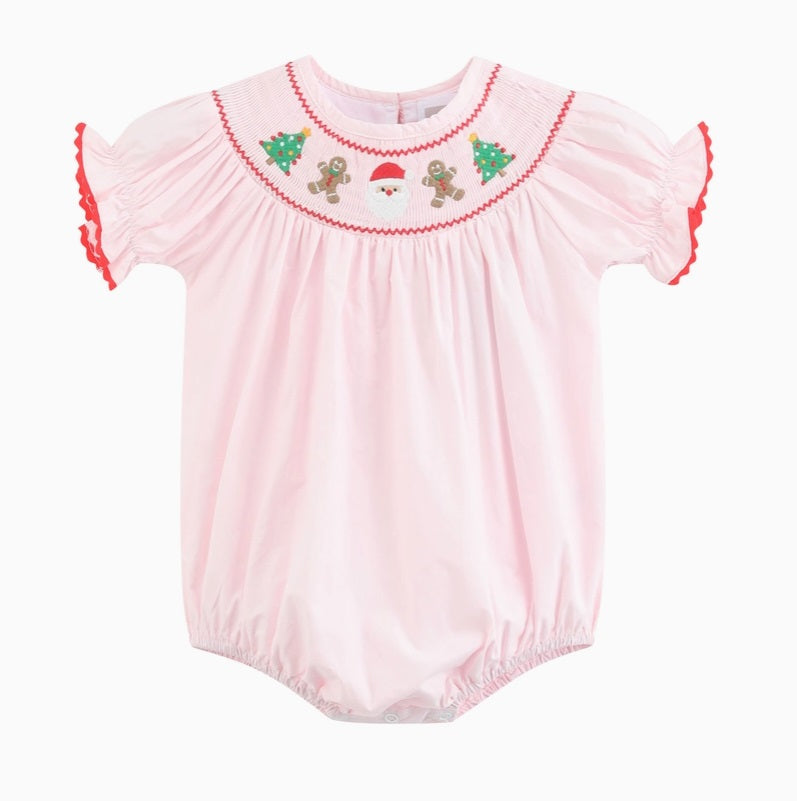 Christmas Smocked Bishop Bubble