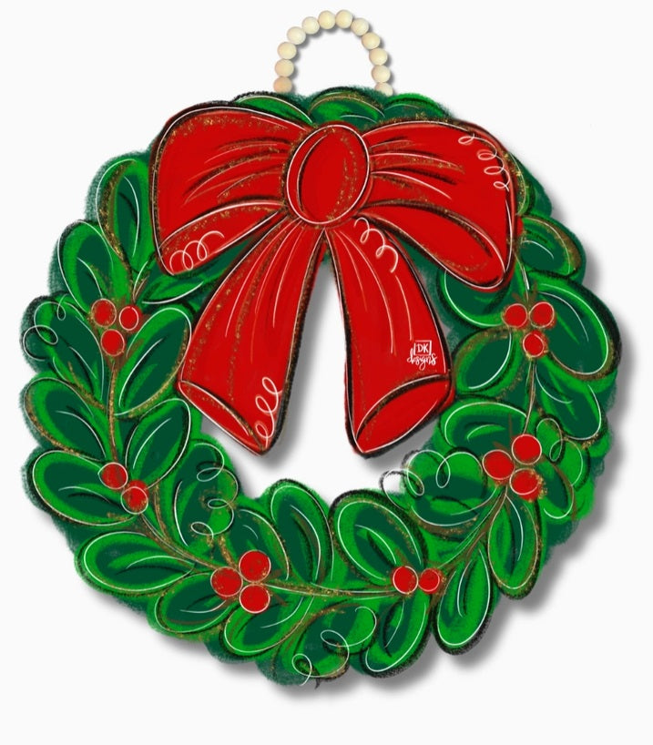 Christmas Wreath Door Hanger