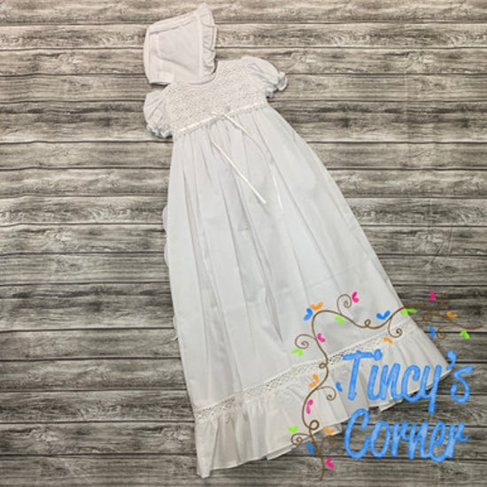Crochet White Christening Gown