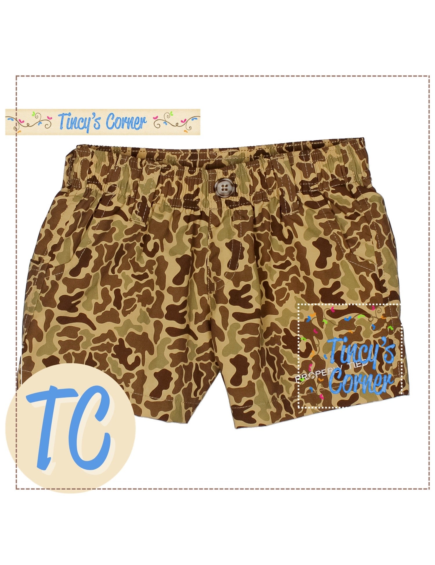 Vintage Camo Boys PT Shorts