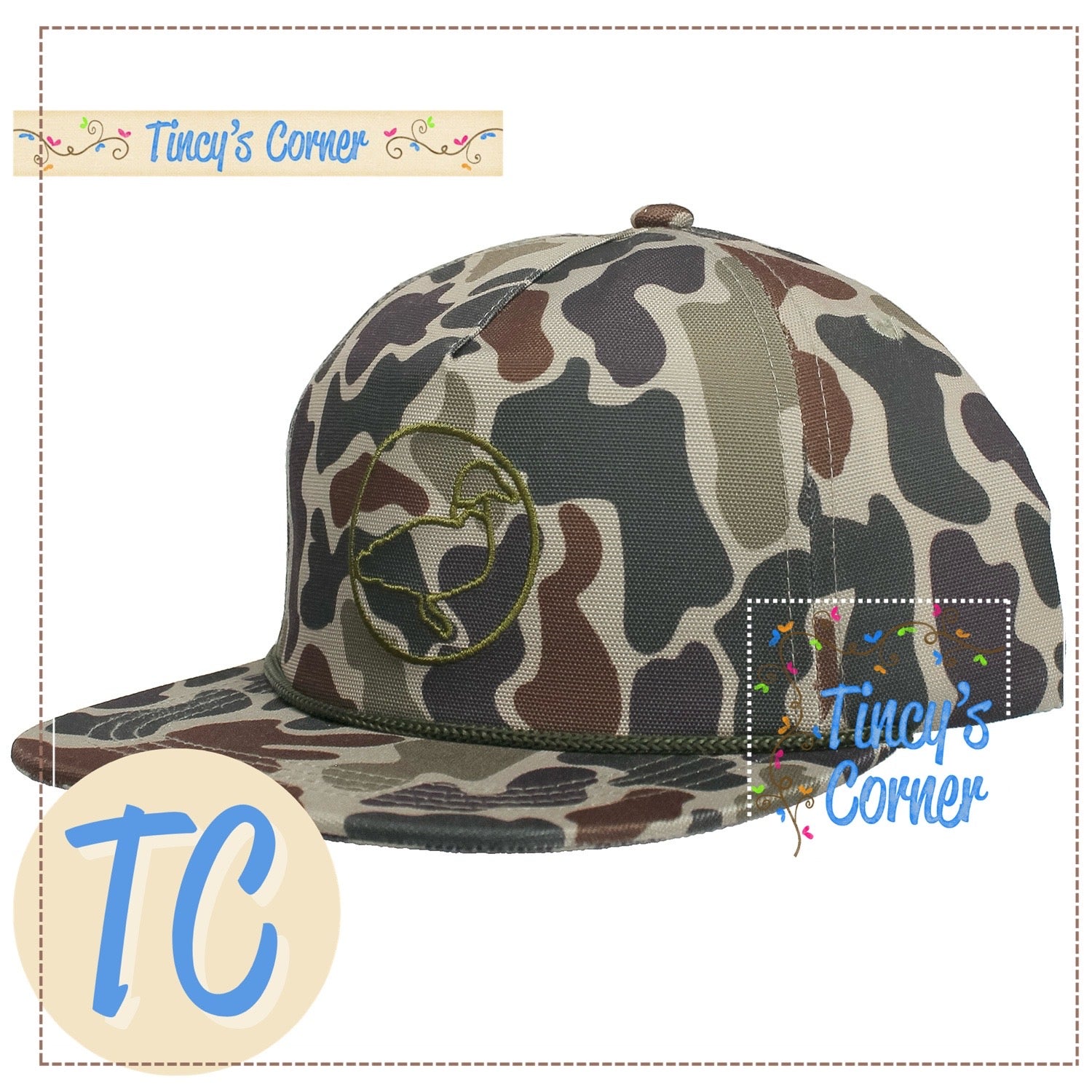 Vintage Camo PT Youth Rope Hat
