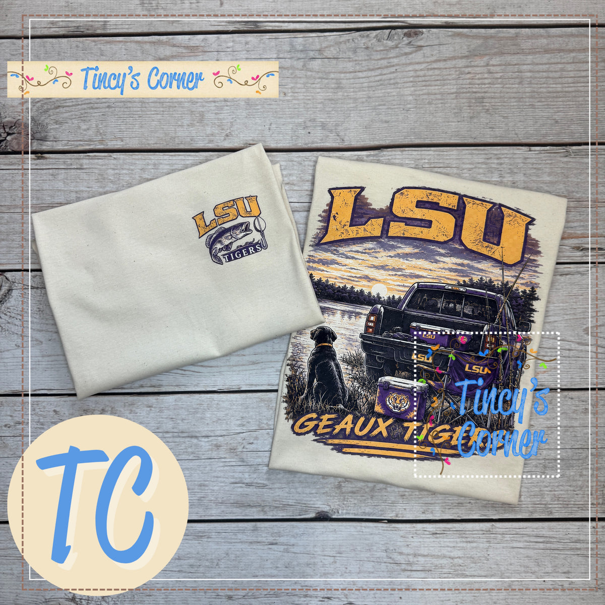 Fish Hunt Geaux Tigers T-Shirt