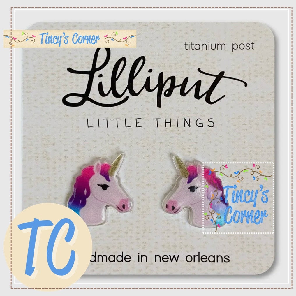 Rainbow Unicorn Earrings
