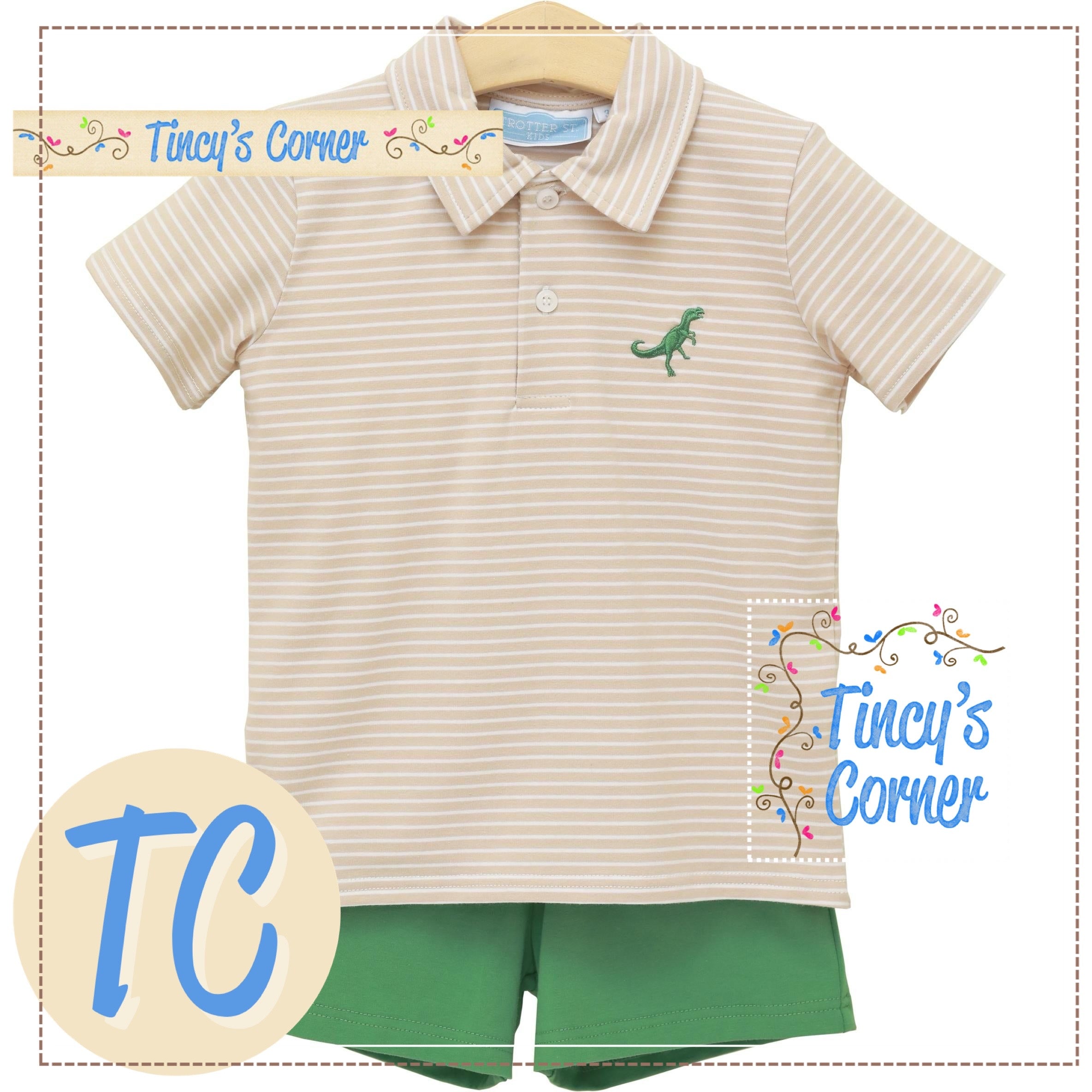 Dino-Mite Polo Short Set