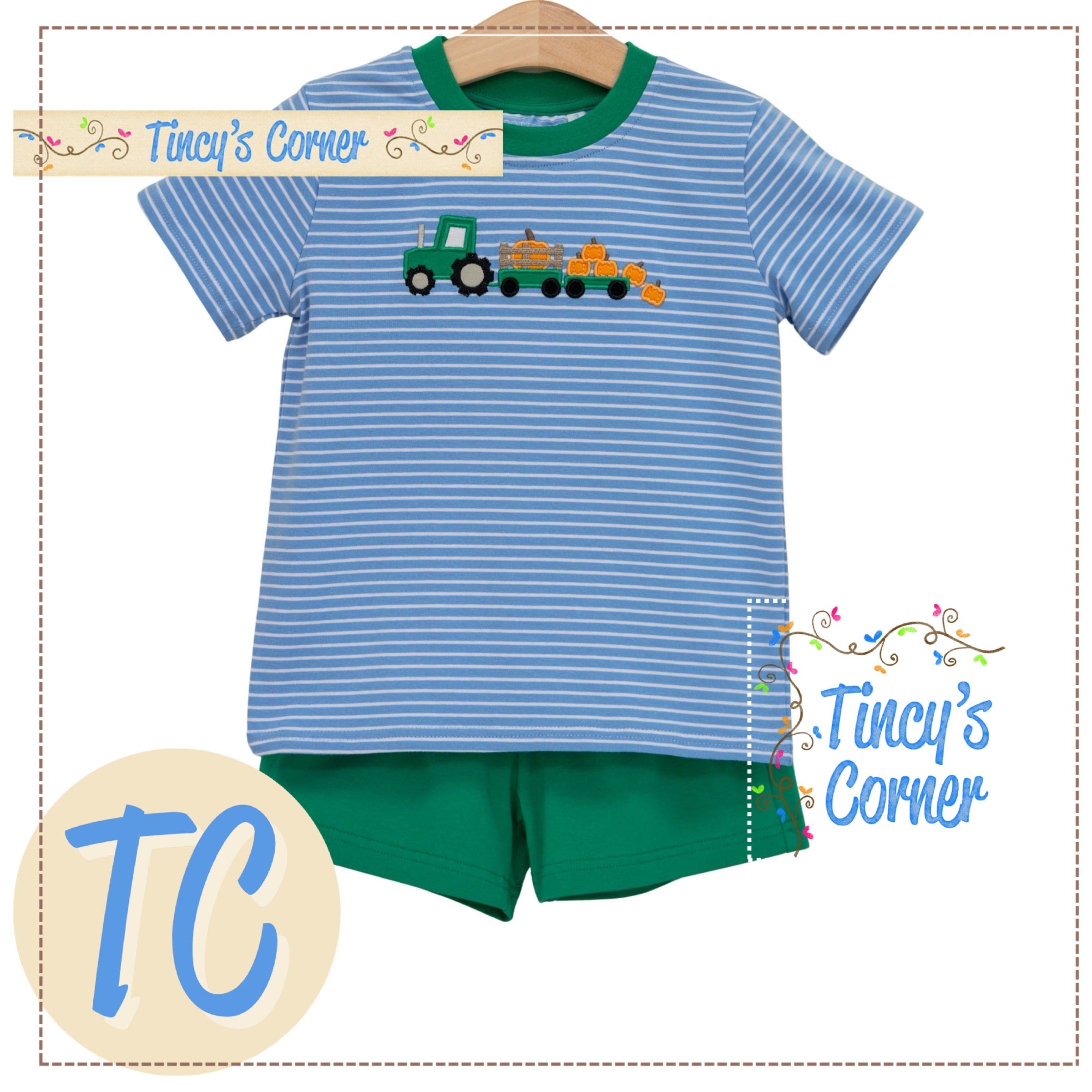 Tractor Trail Short Set