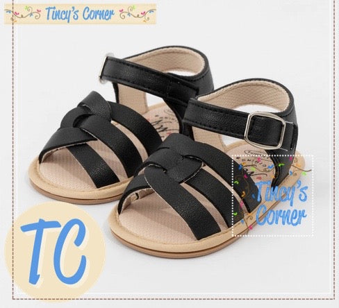 Strappy Cross Front Sandals