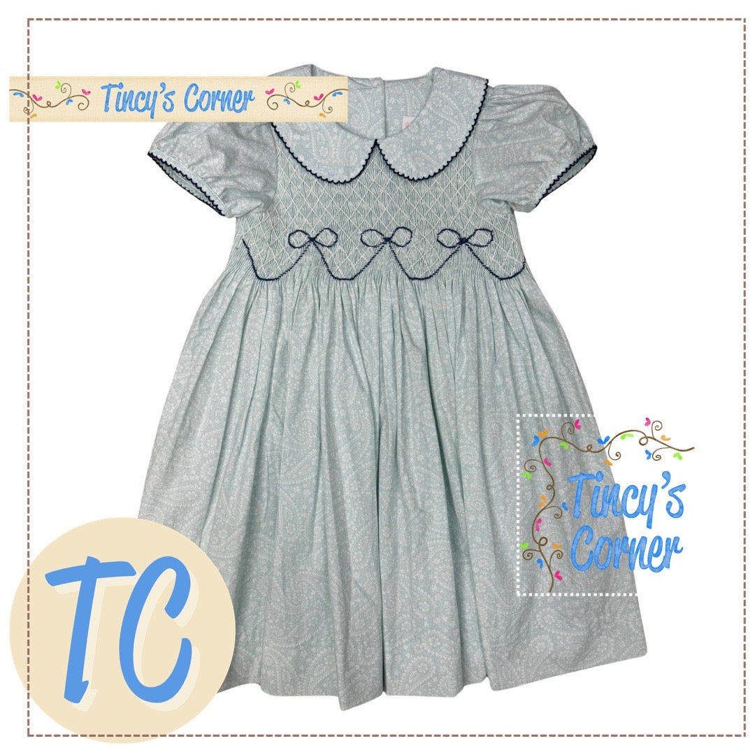 Beckingham Bow Smocked Dress