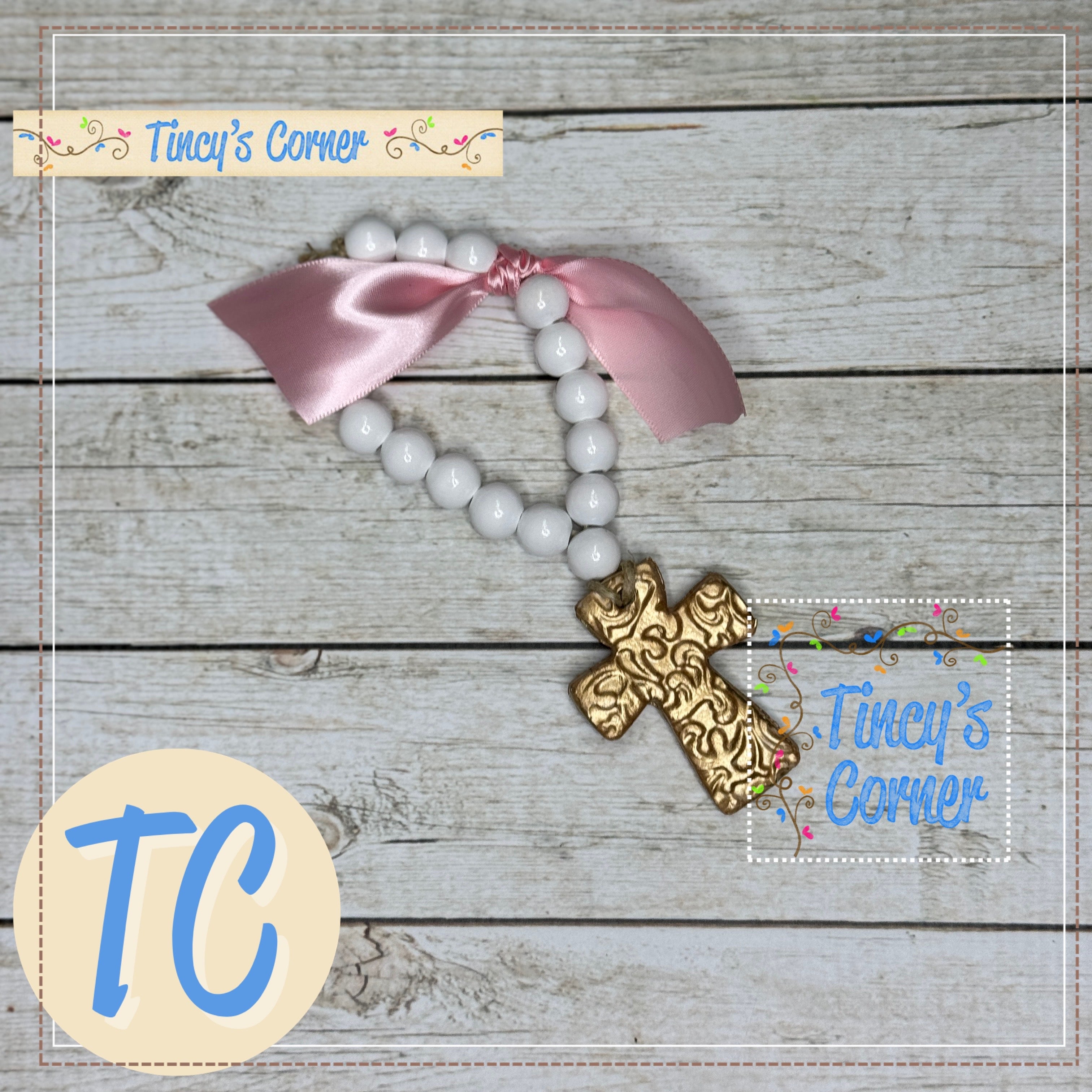 Gold Leaf Bitty Blessing Beads