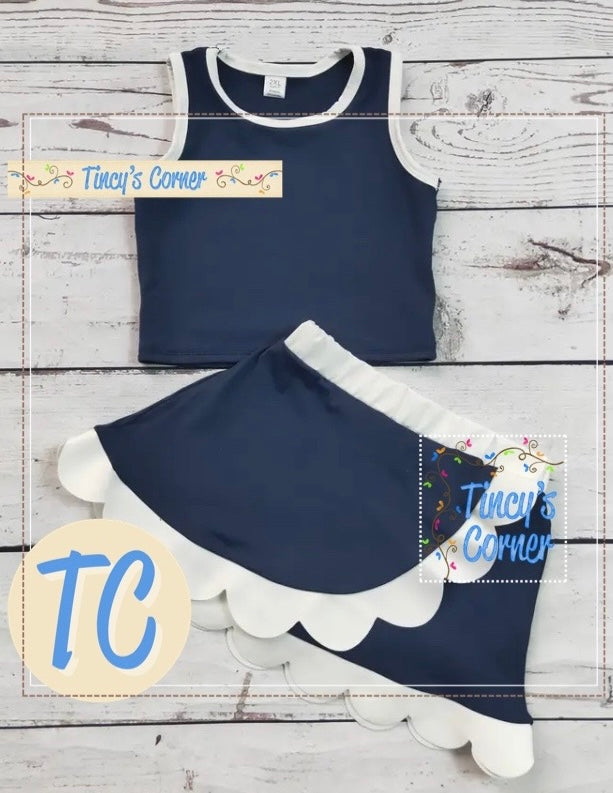 Active Scallop Skort Set