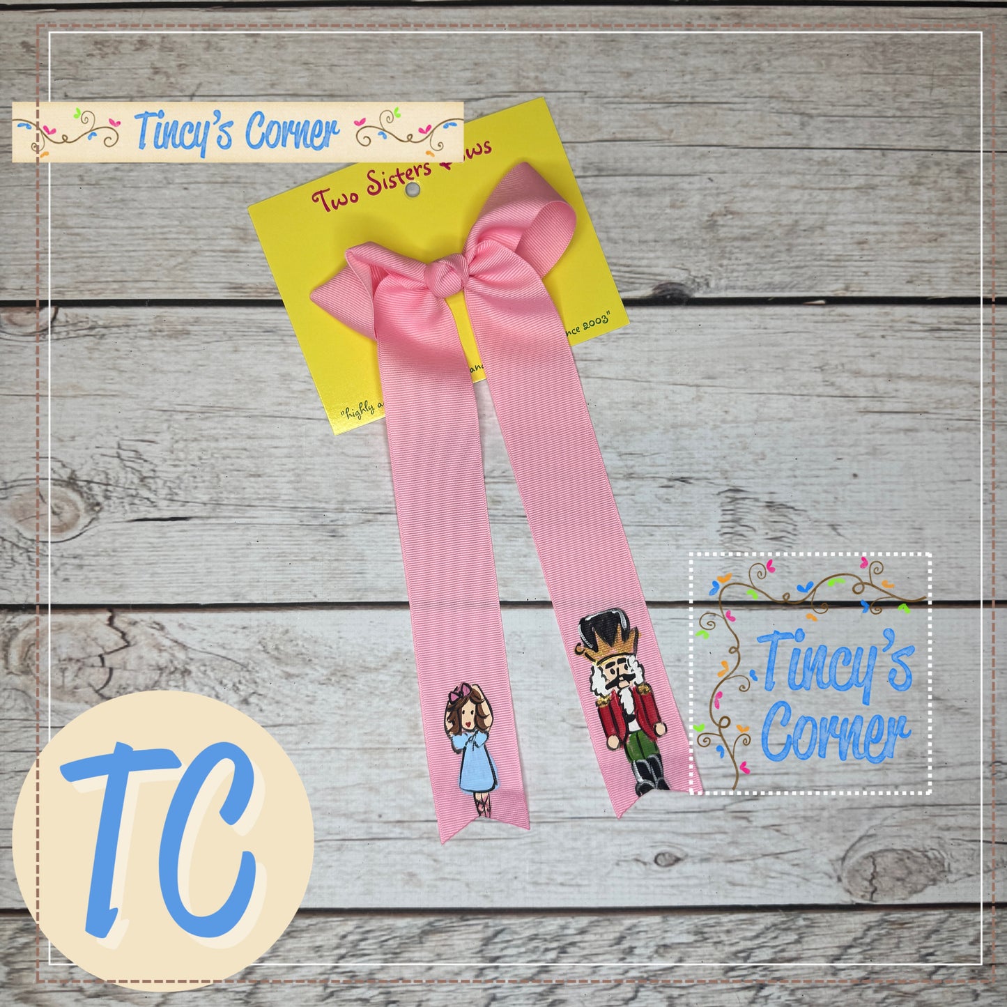 Clara Nutcracker Pink LT Hair Bow