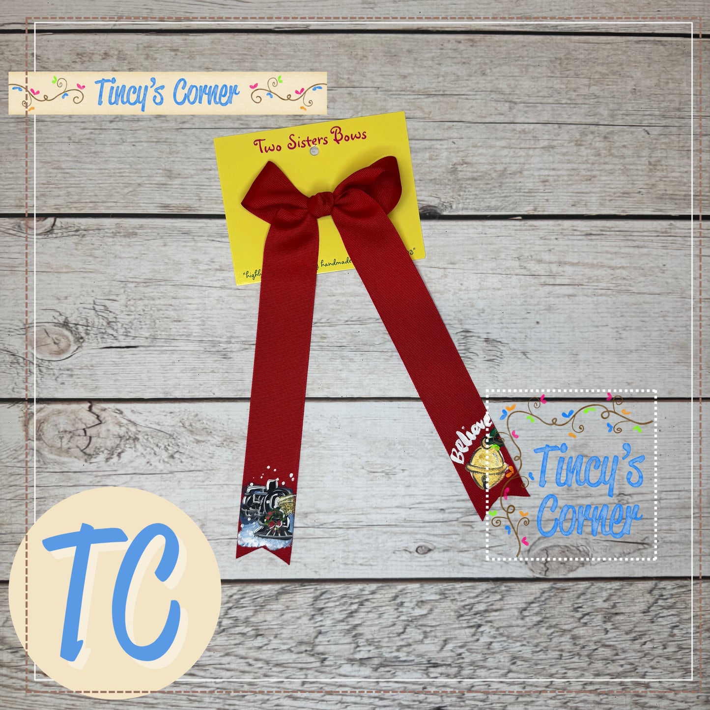 Polar Express Believe Red LT Hair Bow