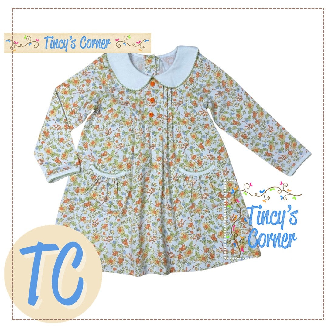 Fields of Fall Lillian Pleat Dress