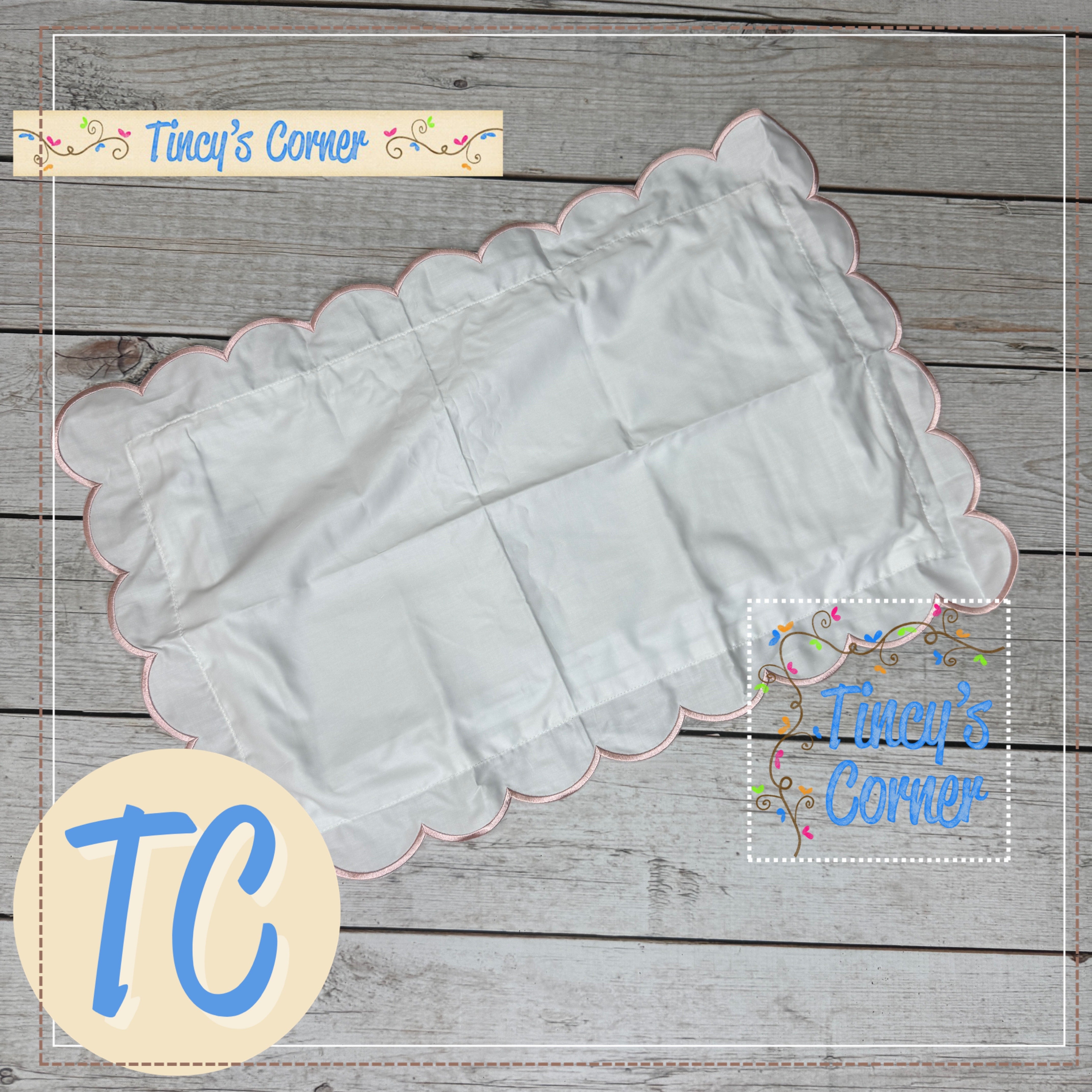 Scallop Edge Cotton Pillowcase