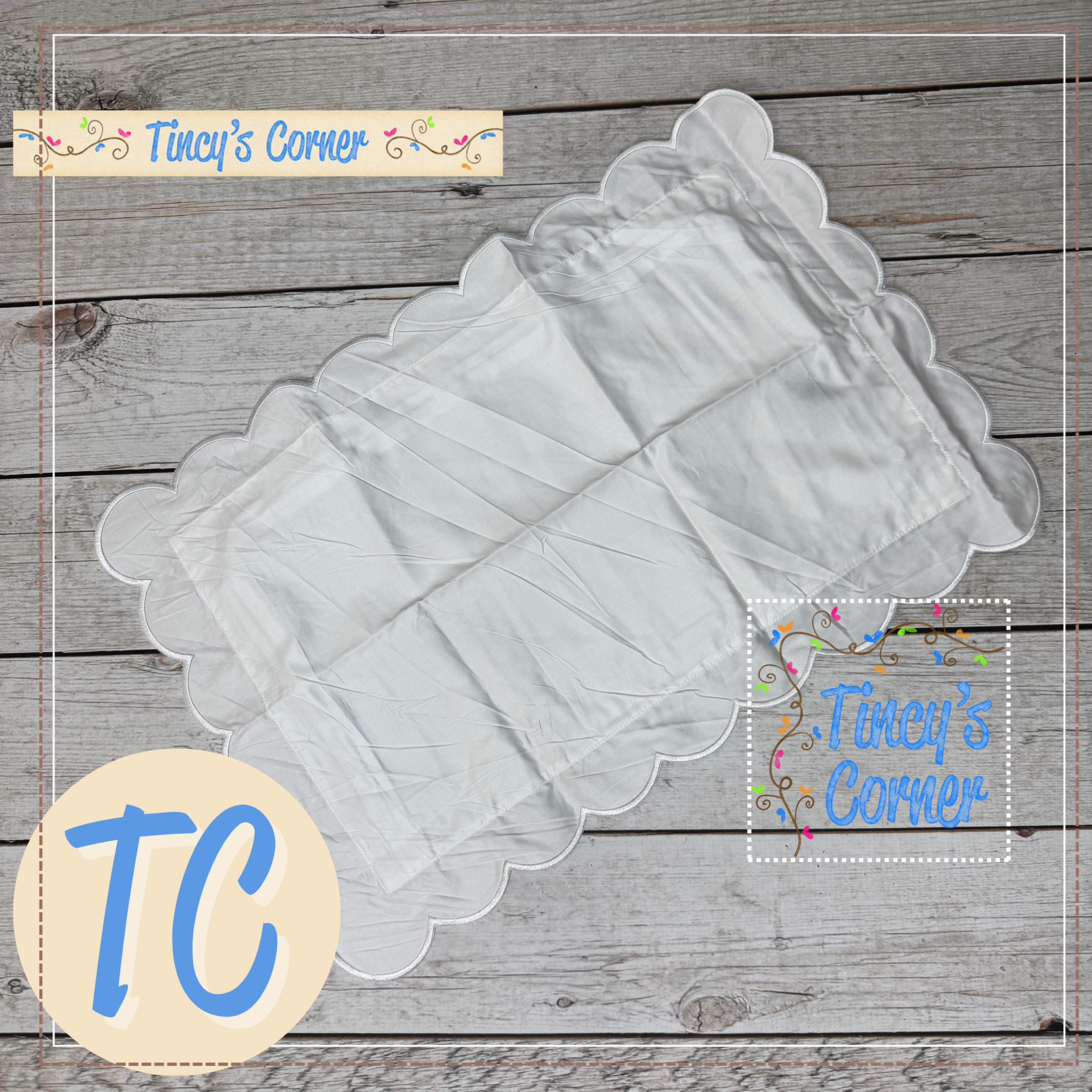 Scallop Edge Cotton Pillowcase