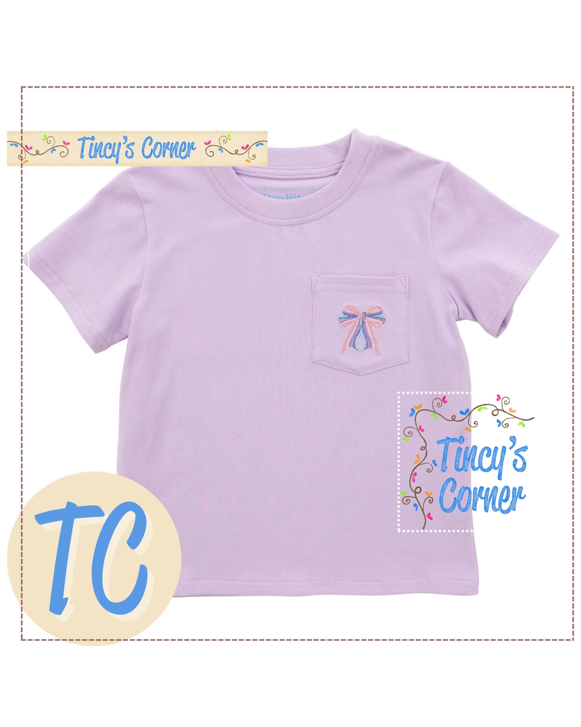 Bow Pocket Tee Short Set