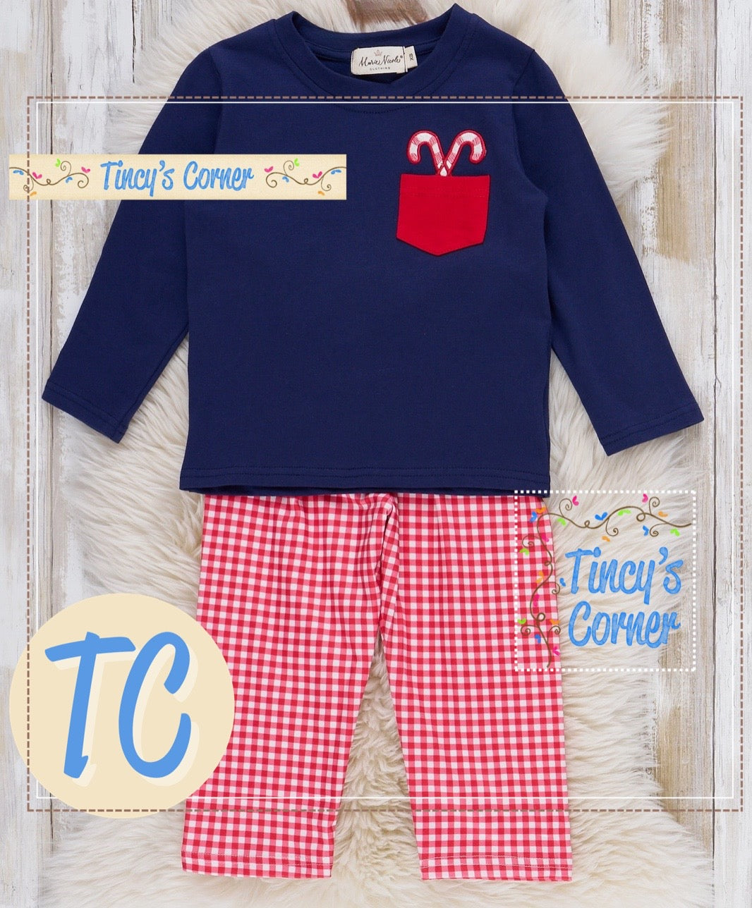 Candy Cane Munchers Pants Set