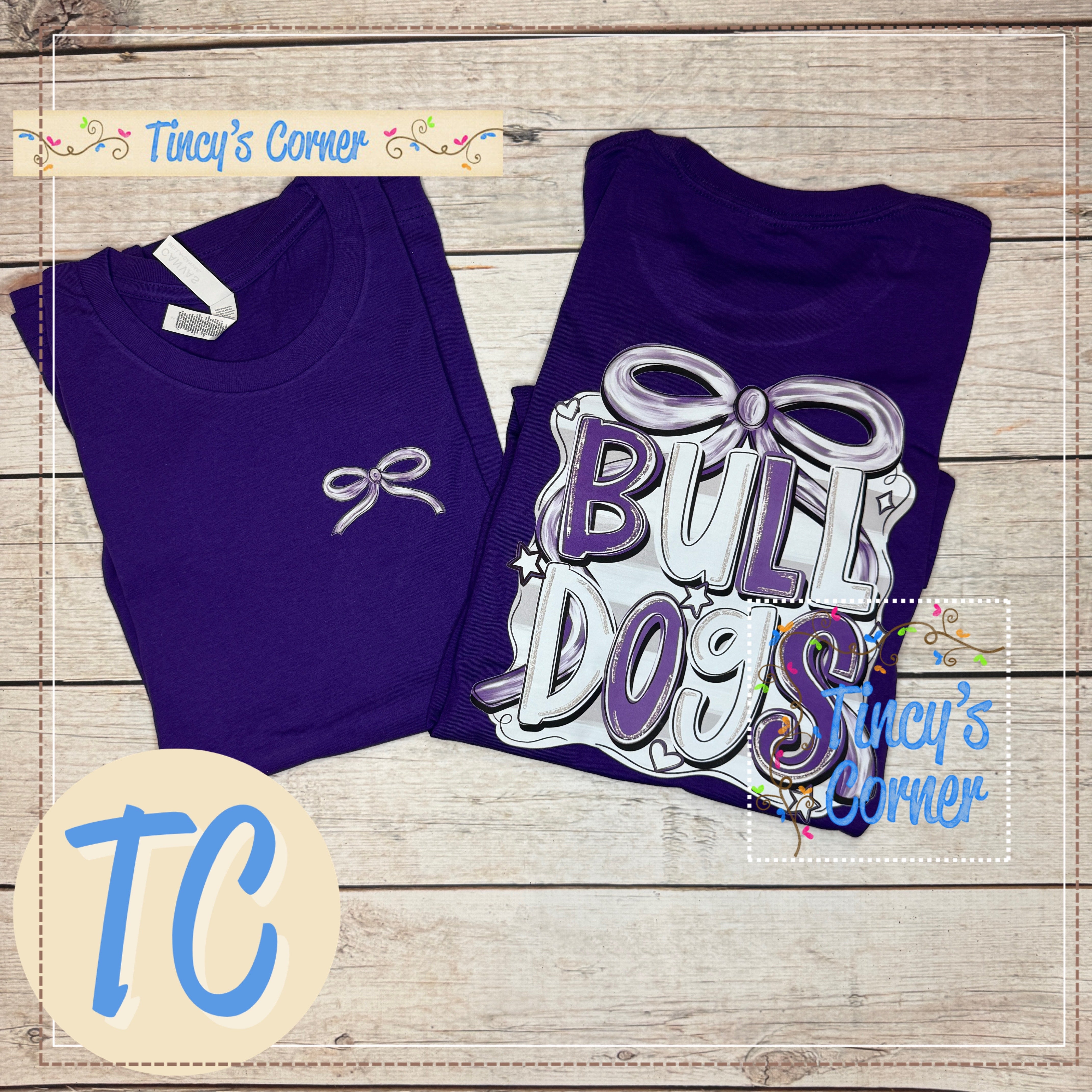 Bulldogs Bow Mascot Tee