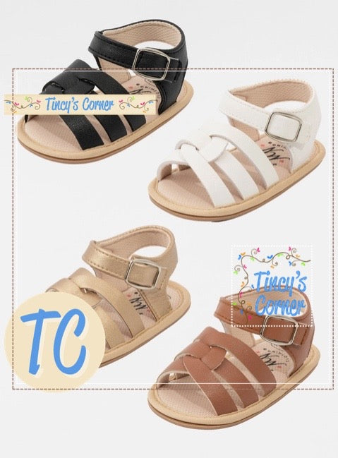 Strappy Cross Front Sandals