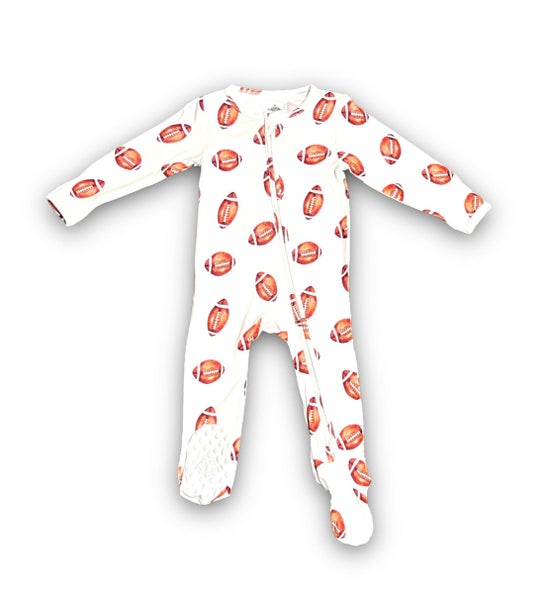 Football Bamboo Footie Sleeper