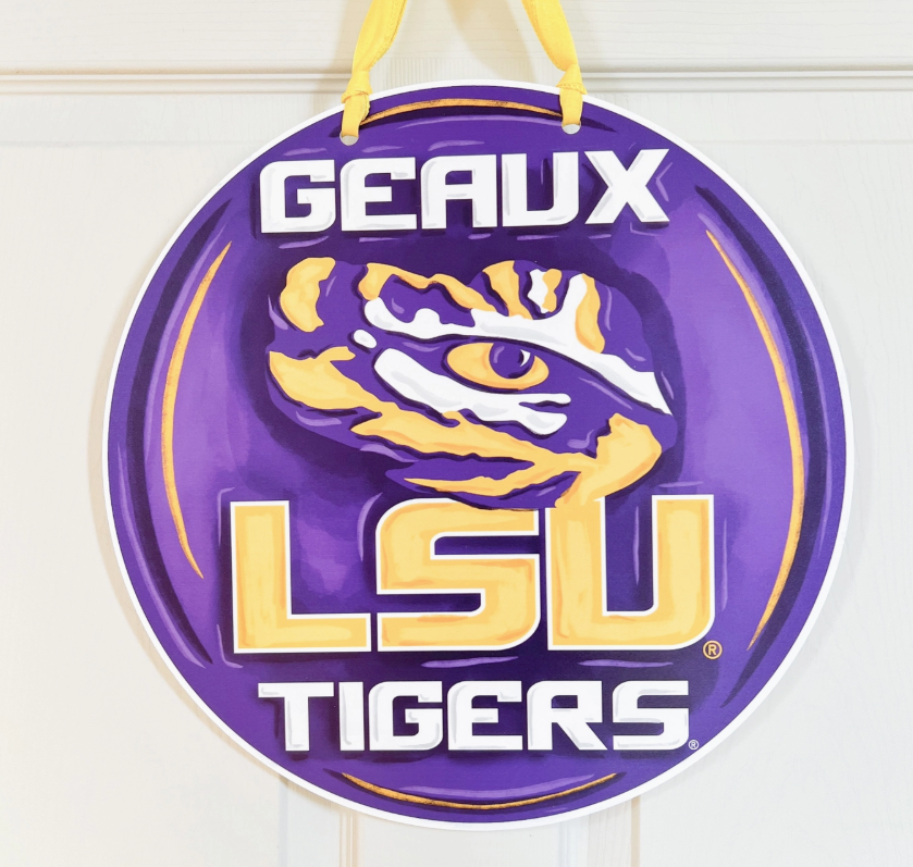Louisiana State University Door Hanger