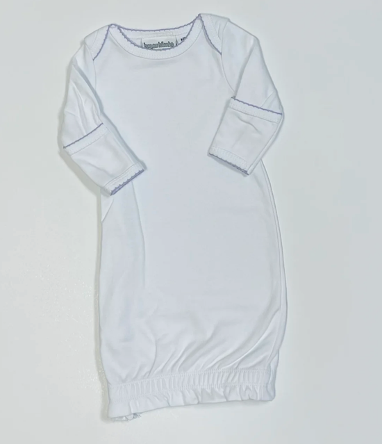 Picot Trim Infant Baby Gown