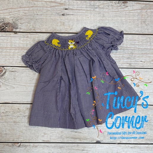 LSU Purple and Gold Football Dress 24mth