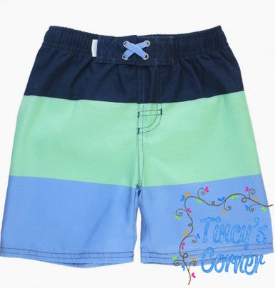 Color Block Swim Trunks