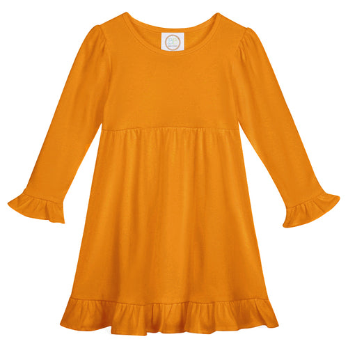 LS Empire Waist Ruffle Dress