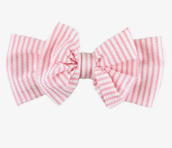 Seersucker Swim Bow Headband